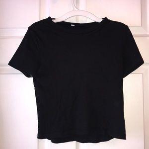 Plain black shirt